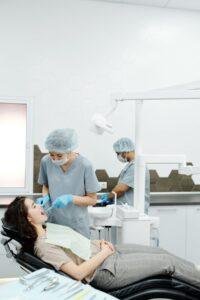 Confident patient smiling after cosmetic dentistry